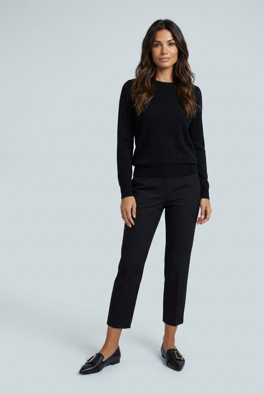 Black mocassini bassi punta boucle full