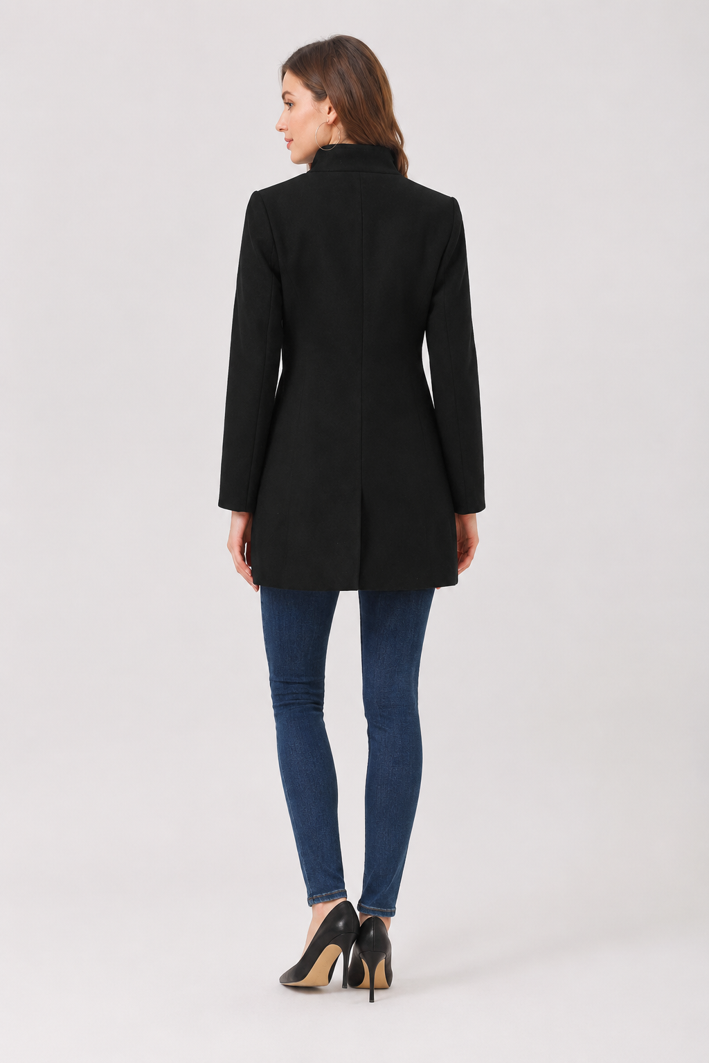 Camilla Wool Look Trench Coat