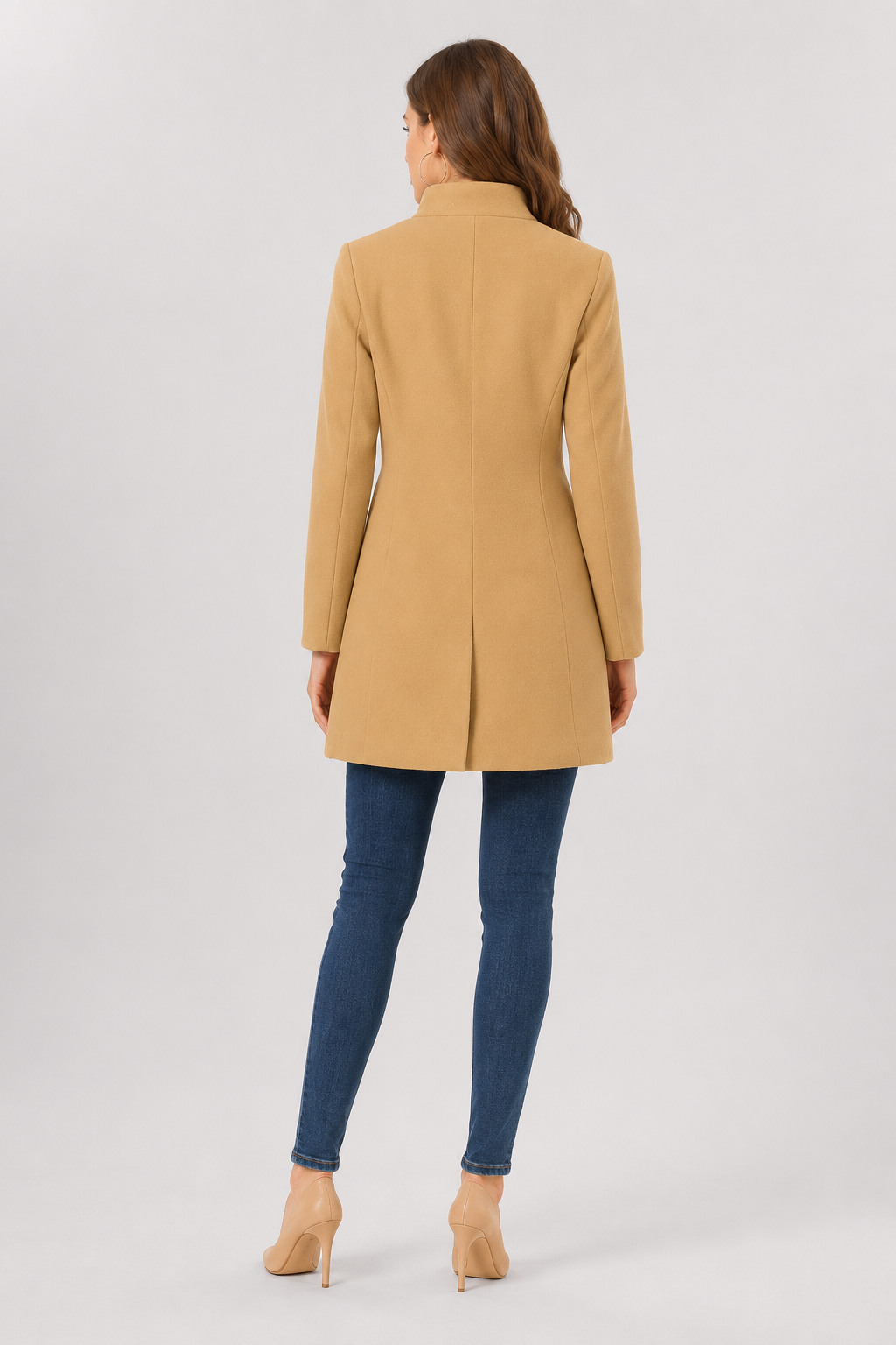 Camilla Wool Look Trench Coat